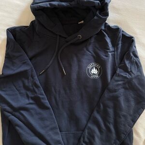 Navy Blue Hoodie with Logo
